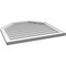 Ekena Millwork Octagonal Top Surface Mount PVC Gable Vent w/ 2"W x 1-1/2"P Brickmould Frame, 30"W x 28"H GVPOT30X2802SN - alternate 5